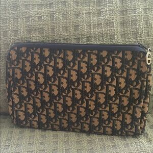 Vintage Dior Monogram Pouch/Clutch
